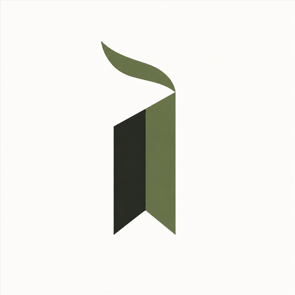 Ayah's alif-inspired bookmark logo